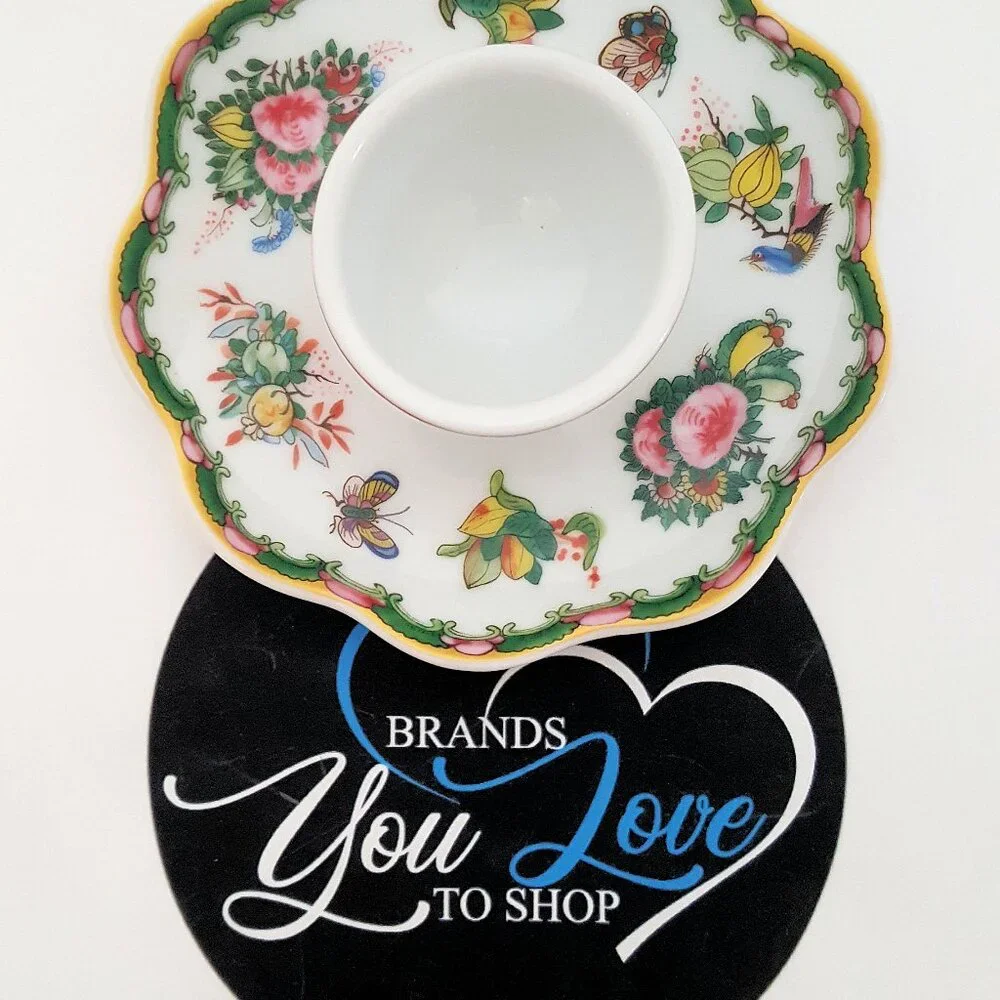 NEW Williams Sonoma Famille Rose Egg Cup